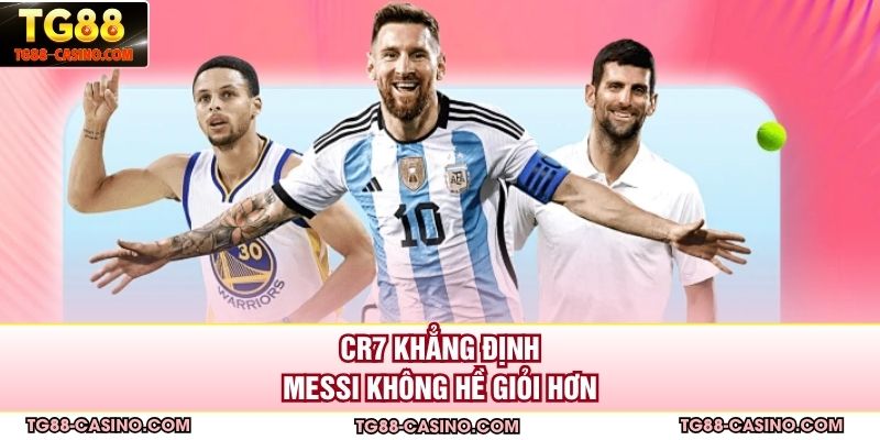 CR7 khẳng định Messi không hề giỏi hơn